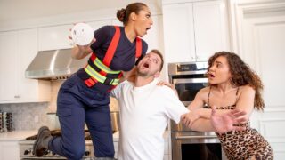 Firefighter’s Big Dick Deepthroats Brunette with Natural Tits in Hot Bedroom Fuck Fest! 👩‍🚒🔥 (Porn Video)